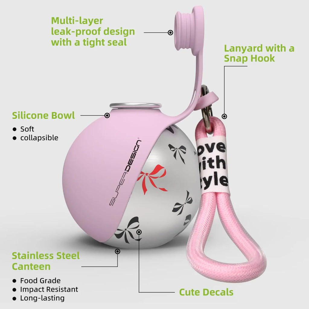 2-in-1 Travel Water Bottle for Small Dogs