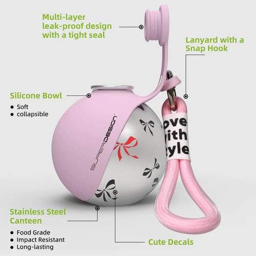 2-in-1 Travel Water Bottle for Small Dogs