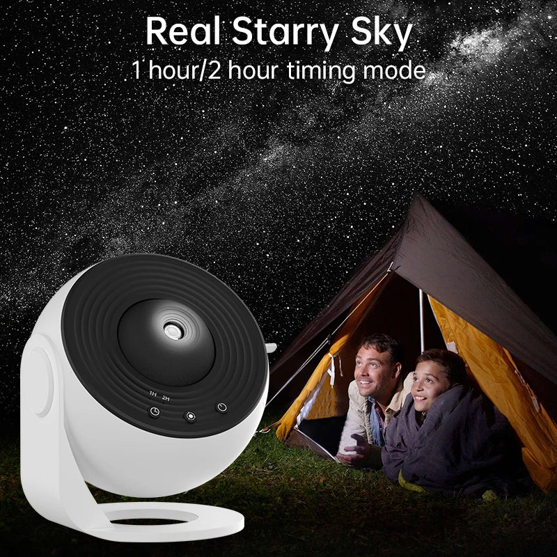 12-in-1 Galaxy Projector, 360° Rotating Night Light