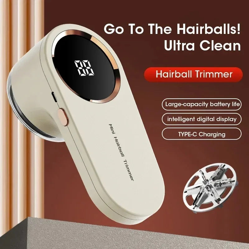Electric Lint Remover, USB Rechargeable, LED Display