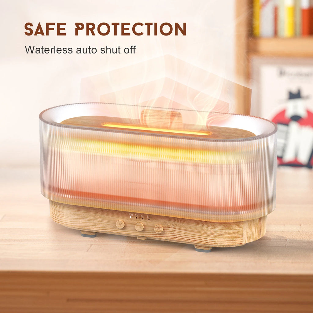 Flame Aroma Diffuser, LED Mist Humidifier