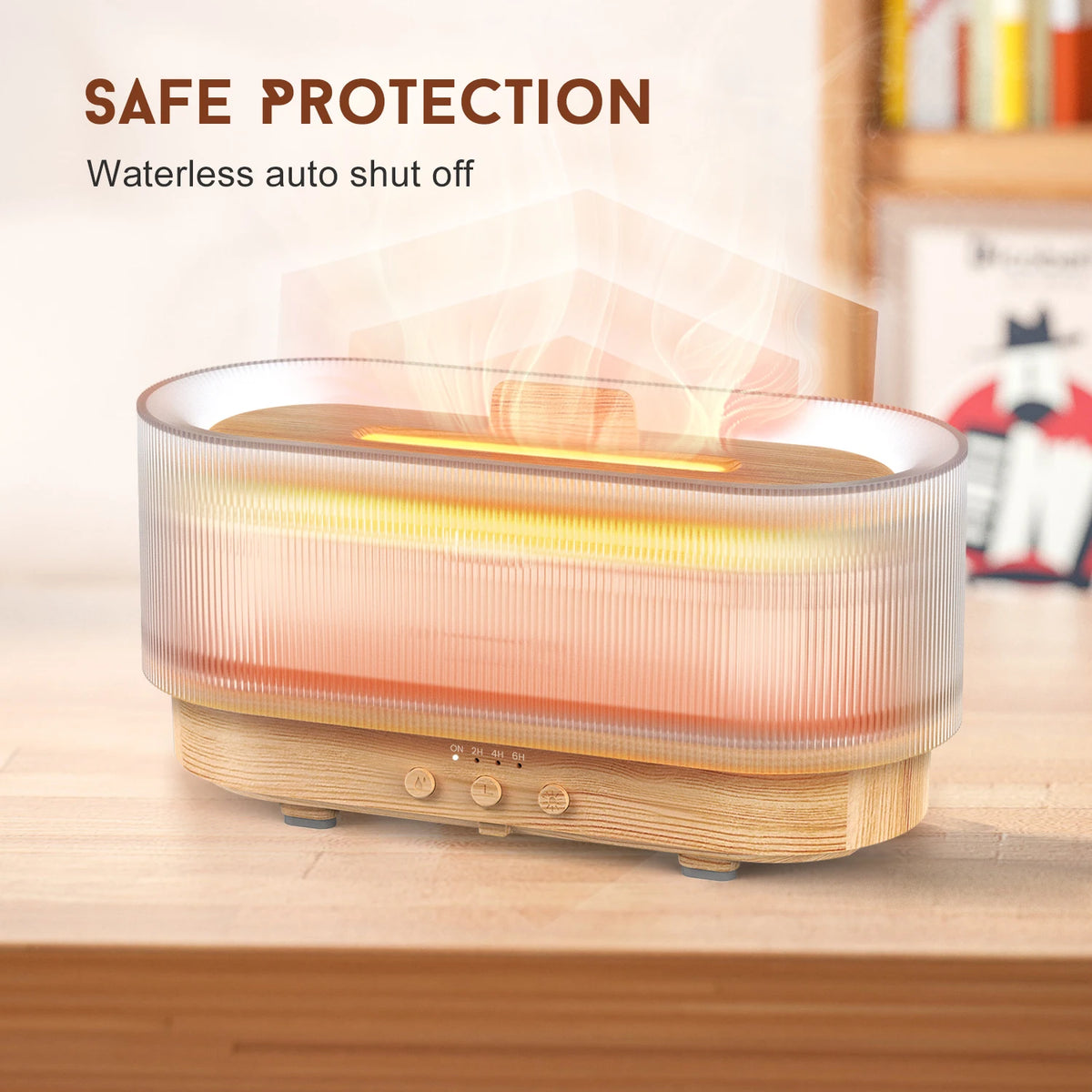 Flame Aroma Diffuser, LED Mist Humidifier