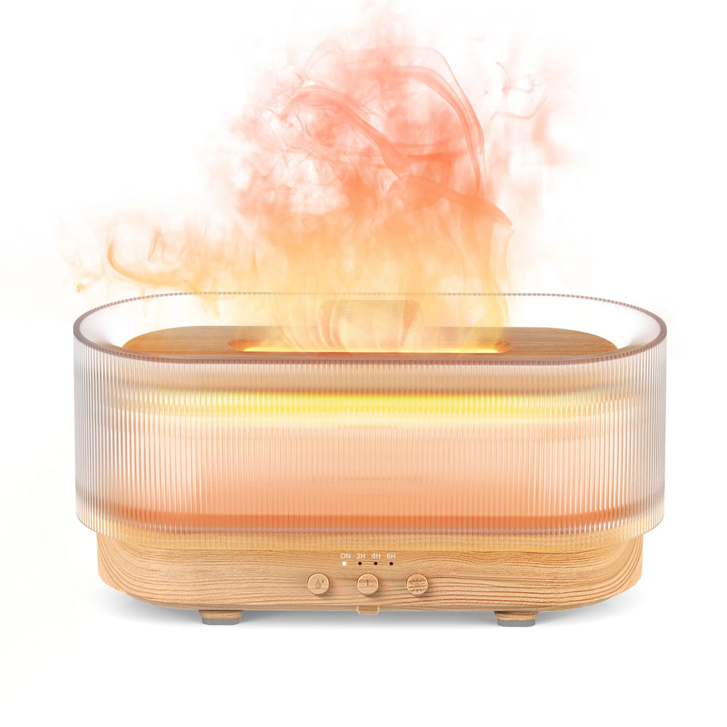 Flame Aroma Diffuser, LED Mist Humidifier