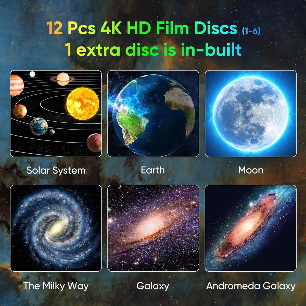13-Disc HD Planetarium Galaxy Projector