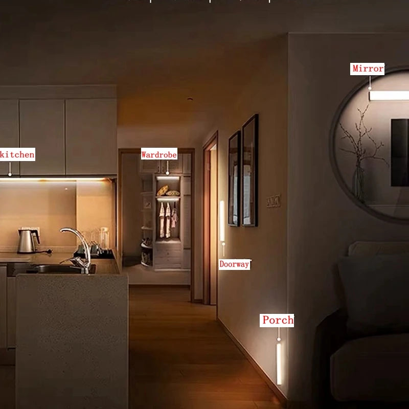 Rechargeable Motion Sensor Light, Wireless LED Bar