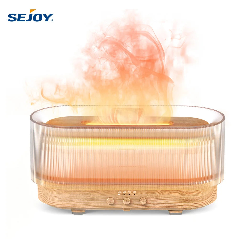 Flame Aroma Diffuser, LED Mist Humidifier