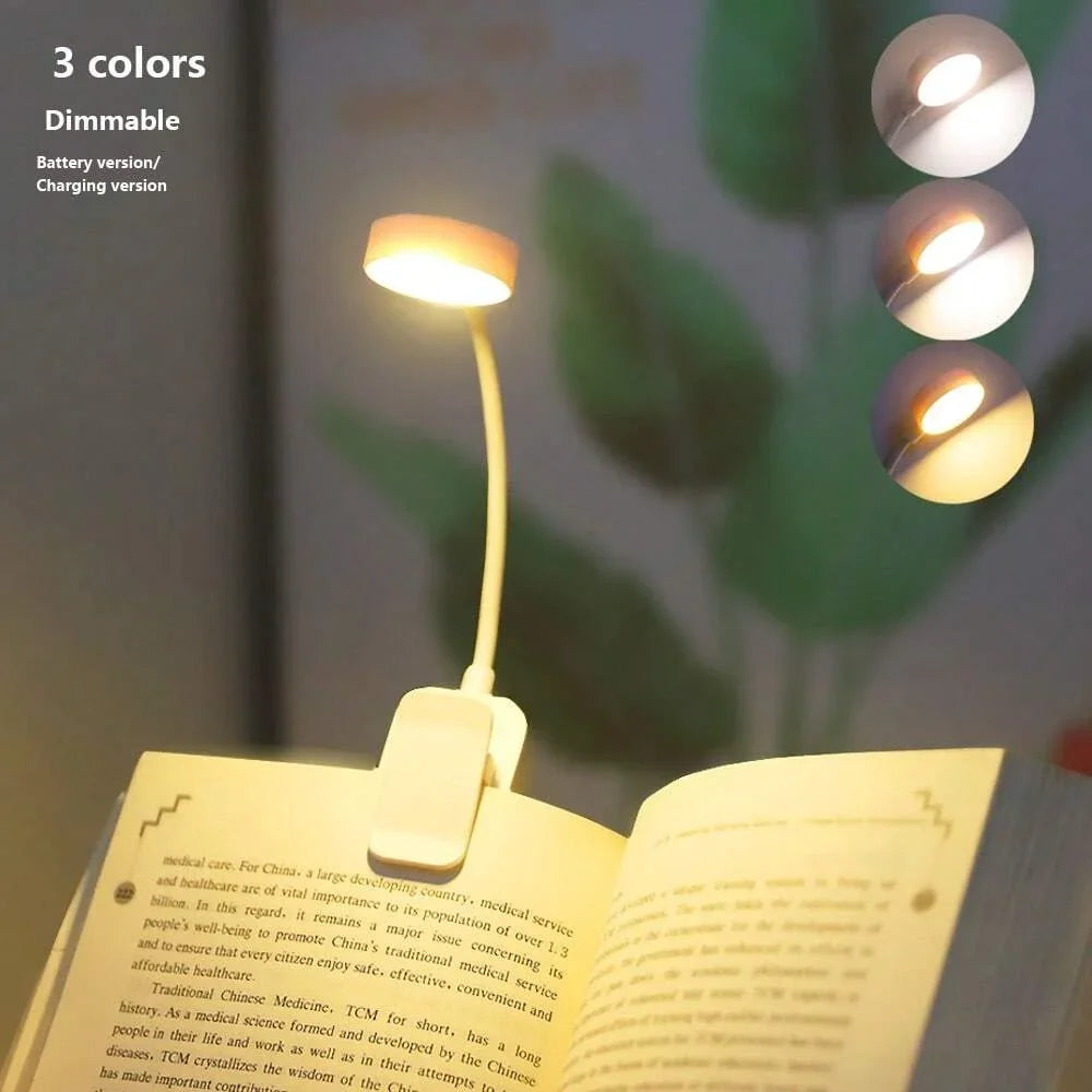 Mini Clip-On Reading Light, 3 Modes
