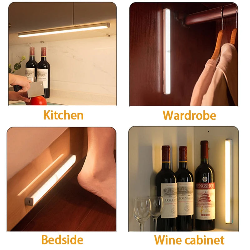 Rechargeable Motion Sensor Light, Wireless LED Bar
