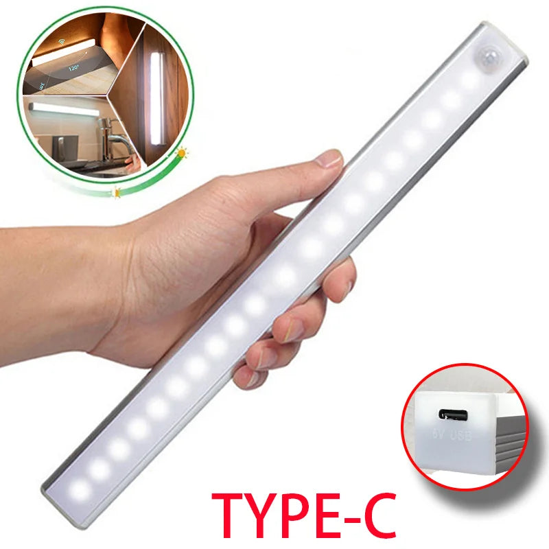 Rechargeable Motion Sensor Light, Wireless LED Bar