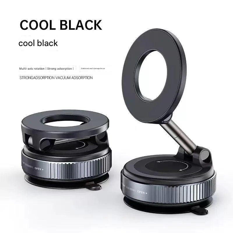 360° Magnetic Car Phone Holder, Vacuum Suction Mount