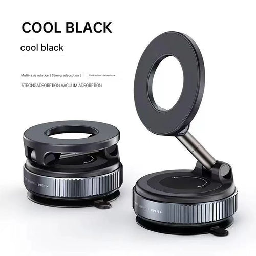 360° Magnetic Car Phone Holder, Vacuum Suction Mount